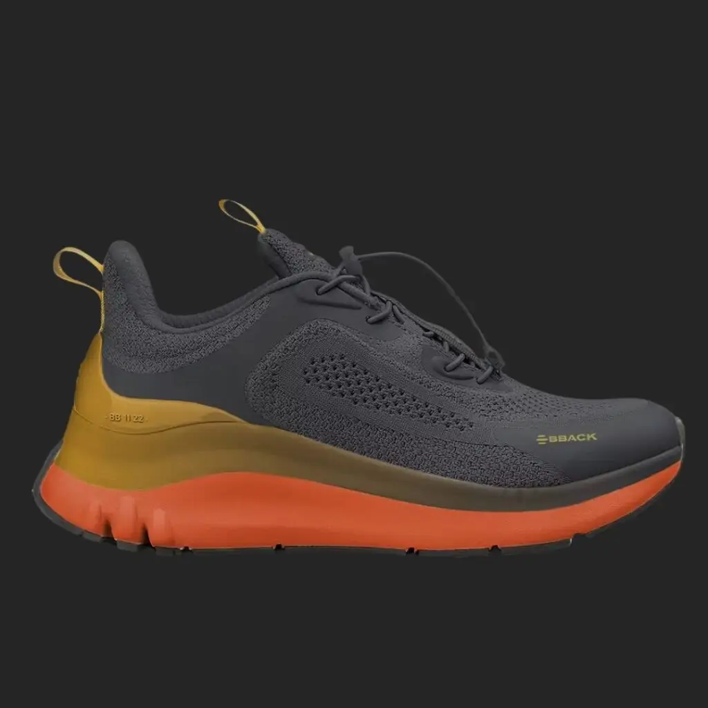 scarpa bback radian grigio senape arancione