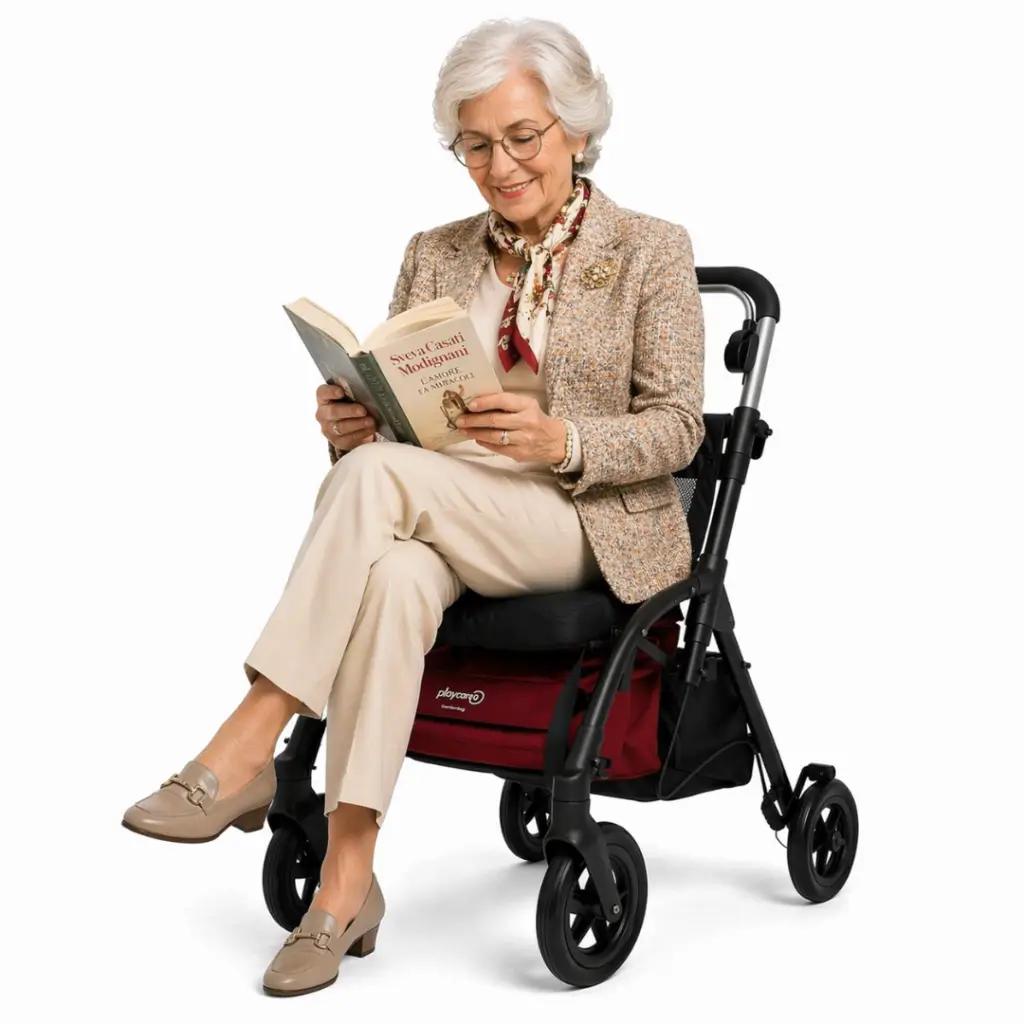 deambulatore r05 con signore seduta