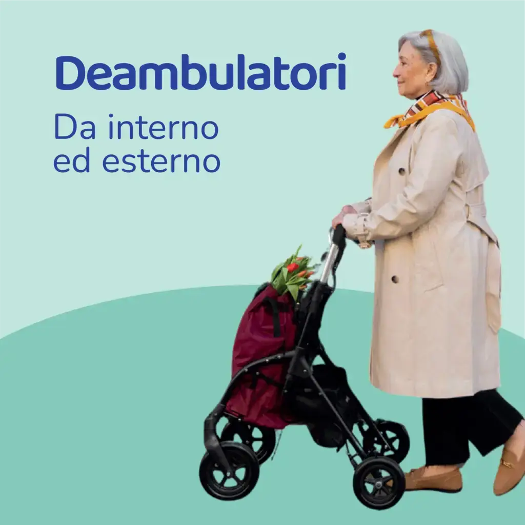 Deambulatori da interno ed esterno per anziani